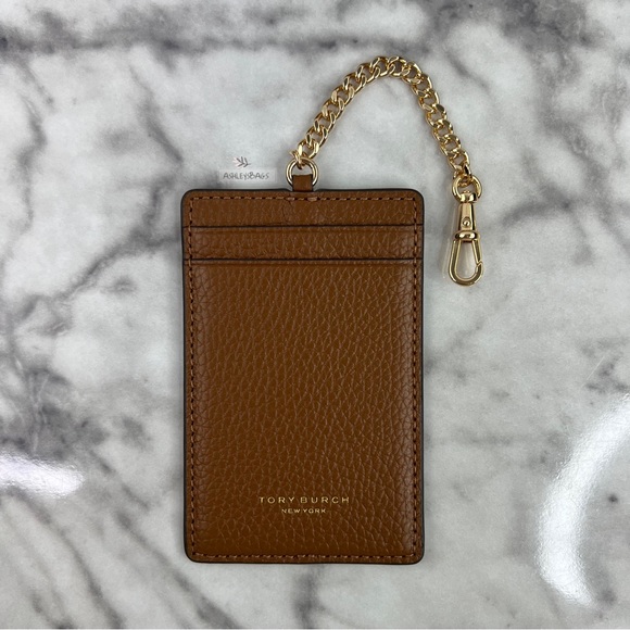 Tory Burch Large Thea Zip Continental Wallet & ID Holder Case In Moose Brown - Picture 8 of 12
